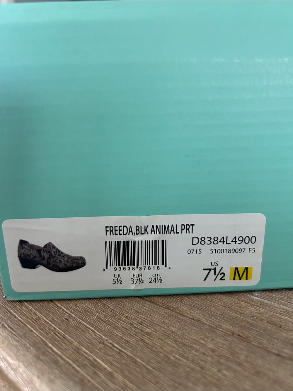 NEW Naturalizer FREEDA Metallic Animal Print Slip-On Clogs Size 7.5 Ortholite - Picture 15 of 15